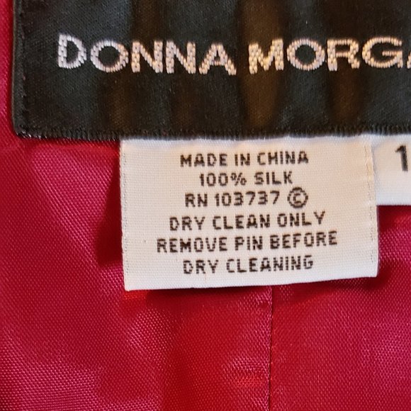 Donna Morgan Pure Silk Blouse Size 12 ** - Picture 4 of 7